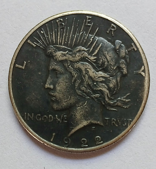 1922-S Black Peace Dollar