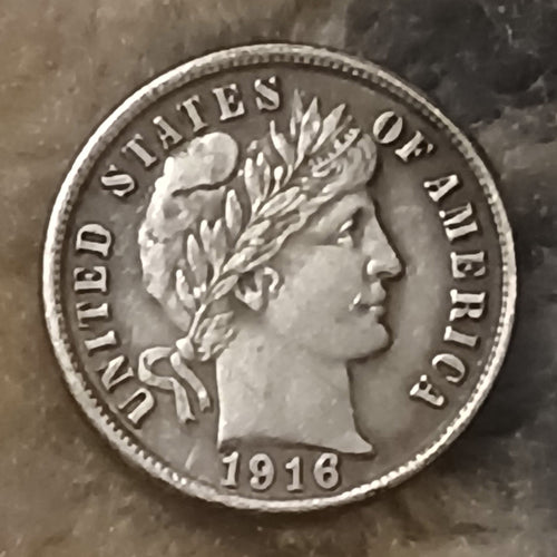 1916 Barber Dime