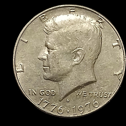 1776-1976 D Kennedy Bicentennial Half Dollar